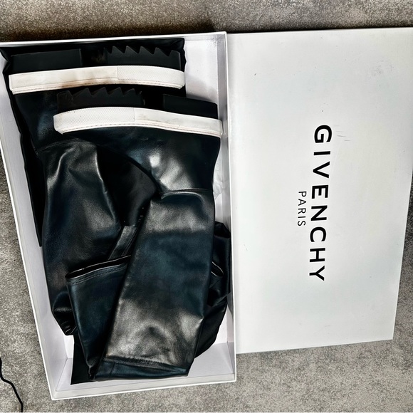Givenchy Shoes - Givenchy Over the Knee Leather Sock platform boot